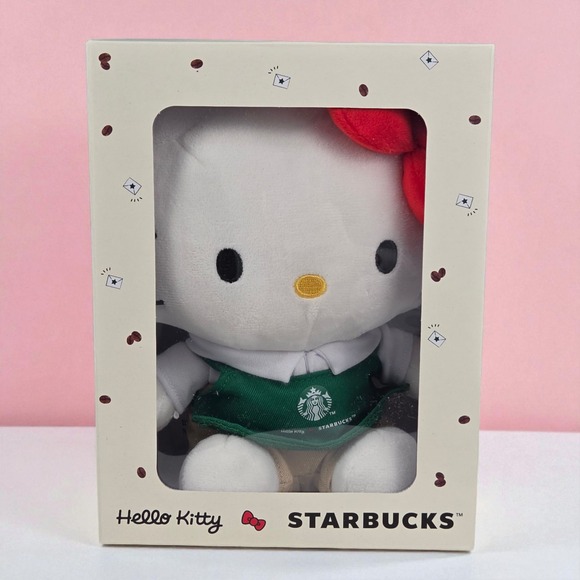 Hello Kitty x Starbucks Boxed Plush Limited Edition 2025 Holiday Barista New Box - Picture 6 of 6